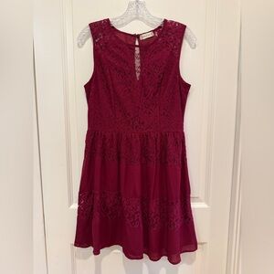 Altar’d State Red Lacey Dress